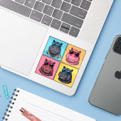 おもしろいHippoステッカークールバンドル シール (ノートパソコンとiPhone)