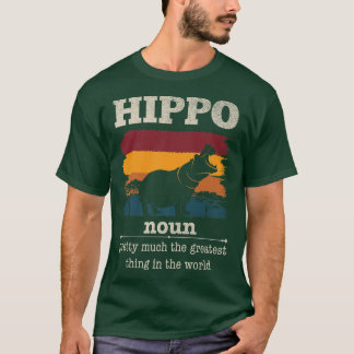 おもしろいHippo定義カッコいいHippo Animals Umous Hi Tシャツ
