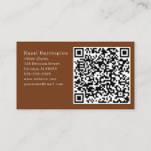 おもしろいHQコードレトロ名刺ミッドセンチュリーモダン 名刺 (裏面)