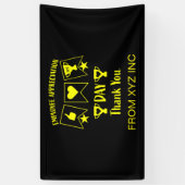 おもしろいHR企業のギフトはがき 横断幕 (縦)