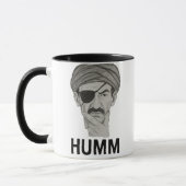 "おもしろいHUMM" Mug – 皮肉アラビア語キャラクターDesi マグカップ (左)