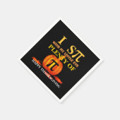 おもしろいiスパイカボチャのパイ感謝祭 スタンダードカクテルナプキン (角)