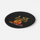 おもしろいiスパイカボチャのパイ感謝祭 ペーパープレート (アングル)