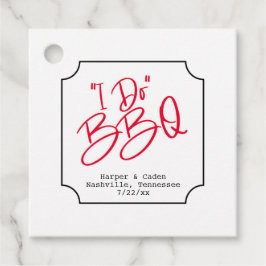 おもしろいI do BBQブライダルシャワー フェイバータグ