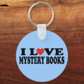 おもしろいI Love Mystery Books Tシャツ キーホルダー (正面)