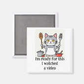 おもしろいI'm Ready to this I videosビデオ引用文 マグネット (正面/裏面)