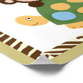 おもしろいin Jungle 10x10モンキーアートポスタープリント ポスター (角)