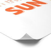 おもしろいin sunポスター&プリント ポスター (角)