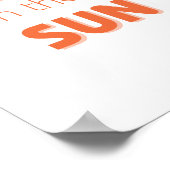 おもしろいin sunポスター&プリント ポスター (角)