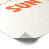 おもしろいin sunポスター&プリント ポスター (角)