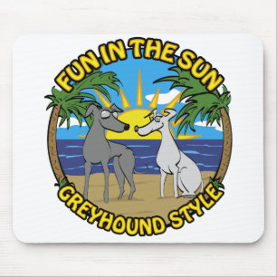 おもしろいIN THE SUN GREYHOUNDスタイル マウスパッド