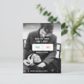 おもしろいInstagramYesNo Photo日付カードの保存 ポストカード (スタンド正面)