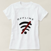 おもしろいInternet T-Shirt Offline -カスタム文字
