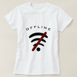 おもしろいInternet T-Shirt Offline -カスタム文字 Tシャツ