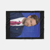 おもしろいJ.dヴァンスミーム副大統領討論顔 フリースブランケット (正面(横))