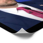 おもしろいJ.dヴァンスミーム副大統領討論顔 ポスター (角)