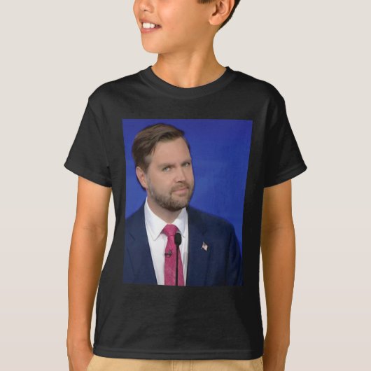 おもしろいJ.dヴァンスミーム副大統領討論顔 Tシャツ (正面)