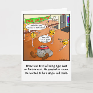 おもしろいJingle Bell Rockクリスマスカード シーズンカード