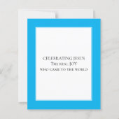 おもしろいJOY TO THE WORLD Budgetクリスマスカード (裏面)