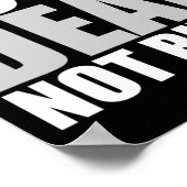 おもしろいJust Looer Not Unrounal ASLろう認識度聴力 ポスター (角)