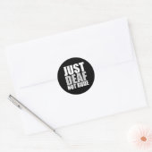 おもしろいJust Looer Not Unrounal ASLろう認識度聴力 ラウンドシール (封筒)