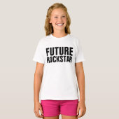 おもしろいKids Girls Tシャツ、FUTUREロックスター Tシャツ (正面フル)