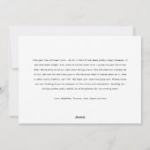 おもしろいLate Happy Holidays写真 シーズンカード (裏面)