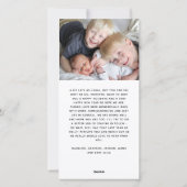 おもしろいLate Happy New Year Holiday Card シーズンカード (裏面)