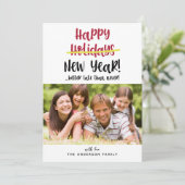 おもしろいLater Happy New Year写真 シーズンカード (スタンド正面)