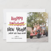 おもしろいLater Happy New Year写真 シーズンカード (正面)
