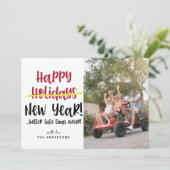 おもしろいLater Happy New Year写真 シーズンカード (スタンド正面)