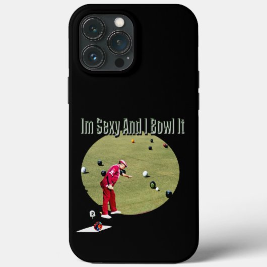 おもしろいLawnbowlタフApple iPhone 13 Pro Maxケース Case-Mate iPhoneケース (裏面)