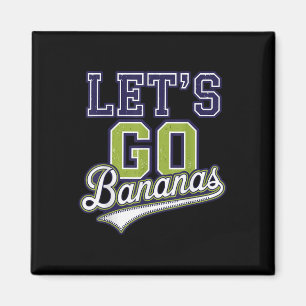 おもしろいLet Bananasかわいいバナナフルーツラバーバン マグネット