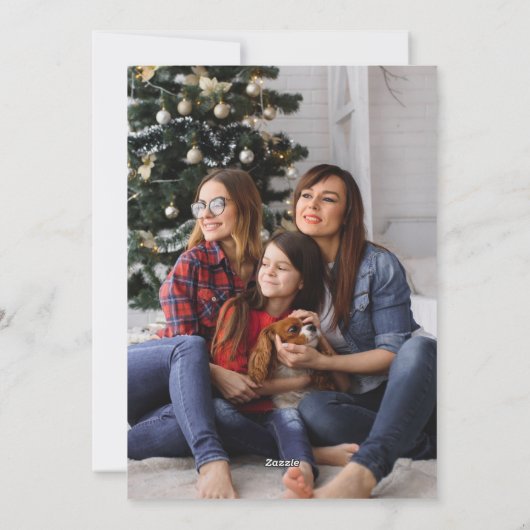 "おもしろいLet It Snow"フロリダ州ビーチサンタ・クリスマス シーズンカード (裏面)