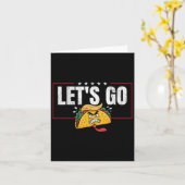 おもしろいLet's Go Taco &# カード (黄色い花)