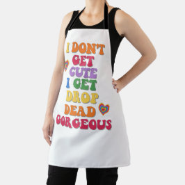 おもしろいLGBTQカラフルプライド月掛けエプロン エプロン
