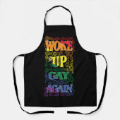 おもしろいLGBTQ |再び目覚めたゲイ |ゲイプライド エプロン (正面)