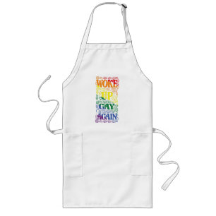 おもしろいLGBTQ 再び目覚めたゲイ ゲイプライド ロングエプロン