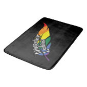 おもしろいLGBTQ | (単遊語) |プライド |虹 バスマット (アングル)