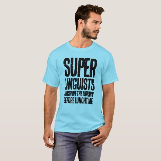 おもしろいLinguists食べ The Dictionary for Breakfast Tシャツ (正面フル)