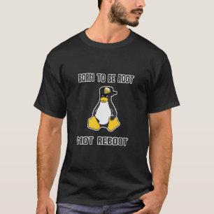 おもしろいlinux IT管理者をRootに生まれするように設定 Tシャツ