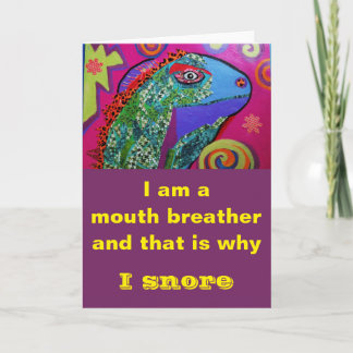 おもしろいLizard Greeting Card カード