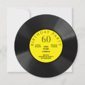 おもしろいLP誕生日パーティー 招待状 (正面)