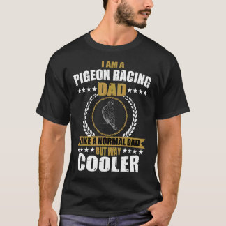 おもしろいM用ハトパパアパレルレーシングホームマー Tシャツ