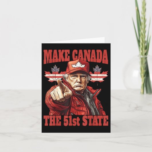 おもしろいMake Canada 51州 カード (正面)