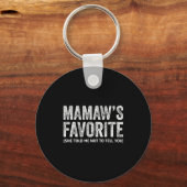 おもしろいMamawの好きなヴィンテージ キーホルダー (正面)