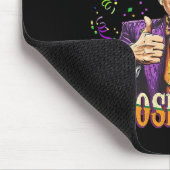 おもしろいMardi Gras Usa私が承認した乳房 マウスパッド (コーナー)
