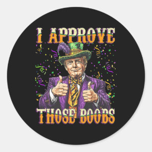 おもしろいMardi Gras Usa私が承認した乳房 ラウンドシール
