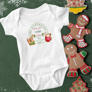 おもしろいMatching Christmas Next Year's Cookie Taster ベビーボディスーツ