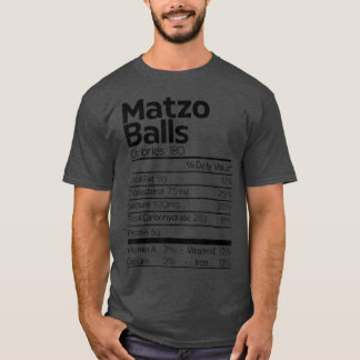 おもしろいMatzo Balls栄養ファクトクリスマスハヌッカ Tシャツ
